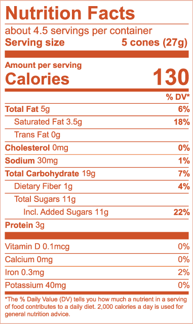 50% OFF: Game Day Peanut Butter Chocolate nutrition facts